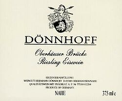 Riesling Eiswein Oberhäuser Brücke (fruchtsüß) Versteigerungswein 2013