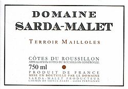 Cotes du Roussillon Terroir Mailloles 2008