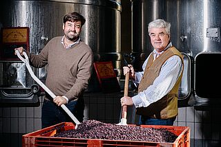 Domaine de Chevalier im Weinkeller