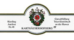 Eitelsbacher Karthäuserhofberg Riesling Auslese Nr. 49 (fruchtsüß) 2011