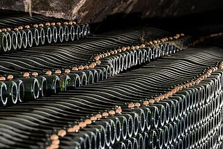 Flaschenlager bei Gramona