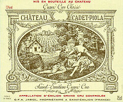 Chateau Cadet Piola Grand Cru 2008