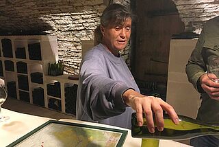 Marc Morey Weinprobe im Weinkeller