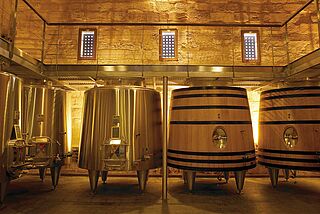 Weinkeller von Château Franc Mayne