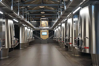 Balestard La Tonnelle vinkælder med ståltanke