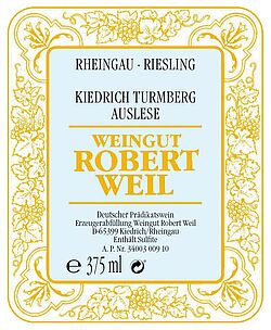 Kiedrich Turmberg Riesling Auslese (fruchtsüß) 2009