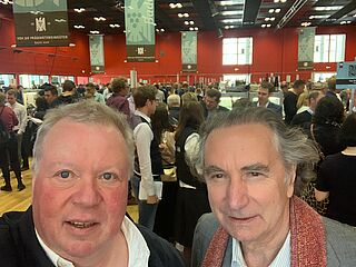 Auf der Mainzer Weinbörse mit Klaus-Peter Hack