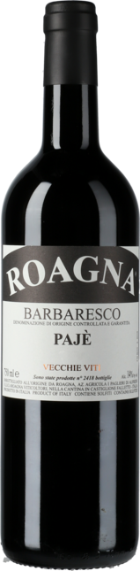 Barbaresco Paje Vecchie Viti 2015