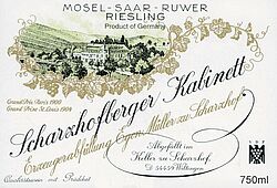 Scharzhofberger Riesling Kabinett (fruchtsüß) 2016