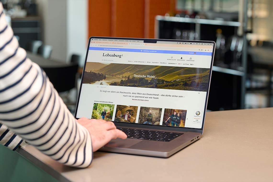 Laptop mit Person