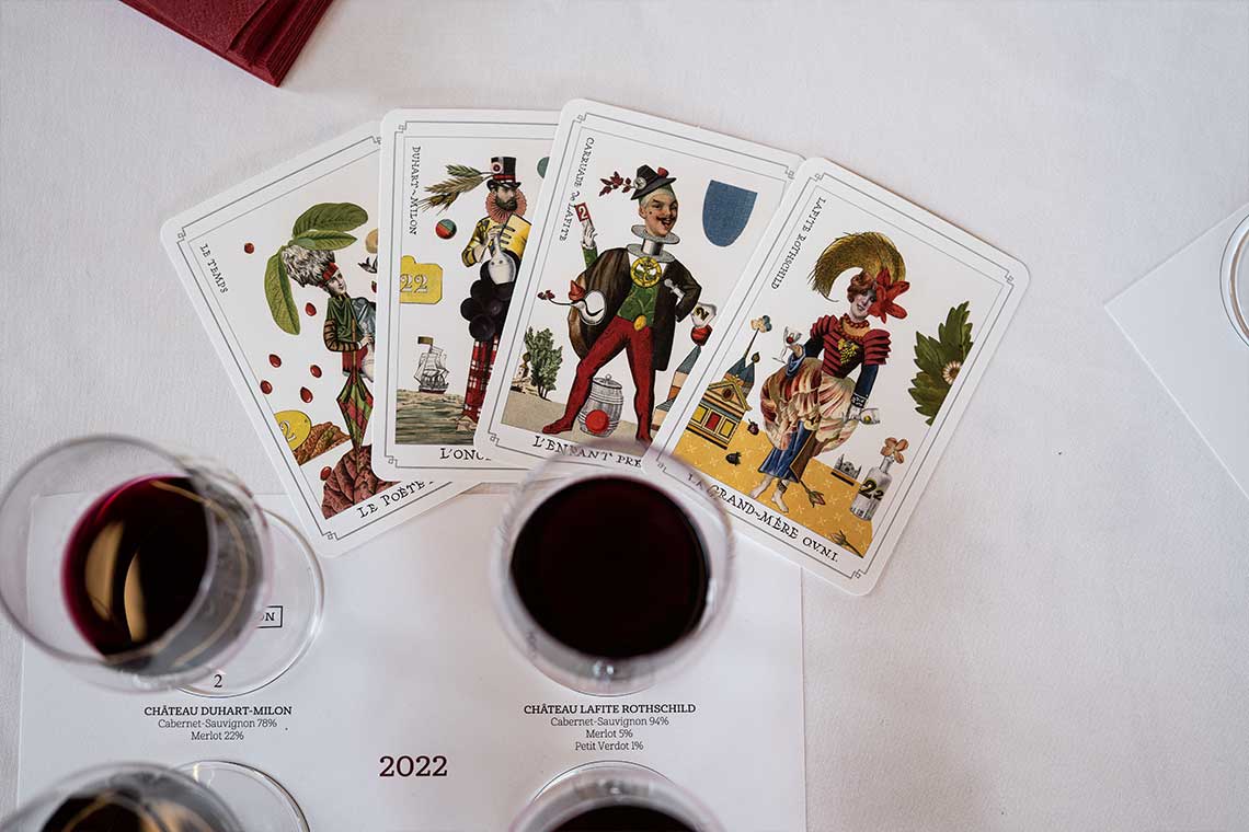 Verkostung auf Château Lafite Rothschild