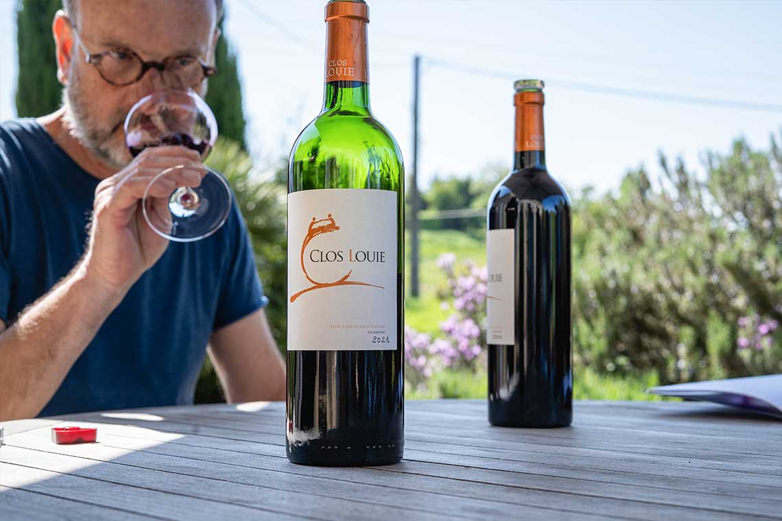 Weinverkostung auf dem Weingut Clos Louie