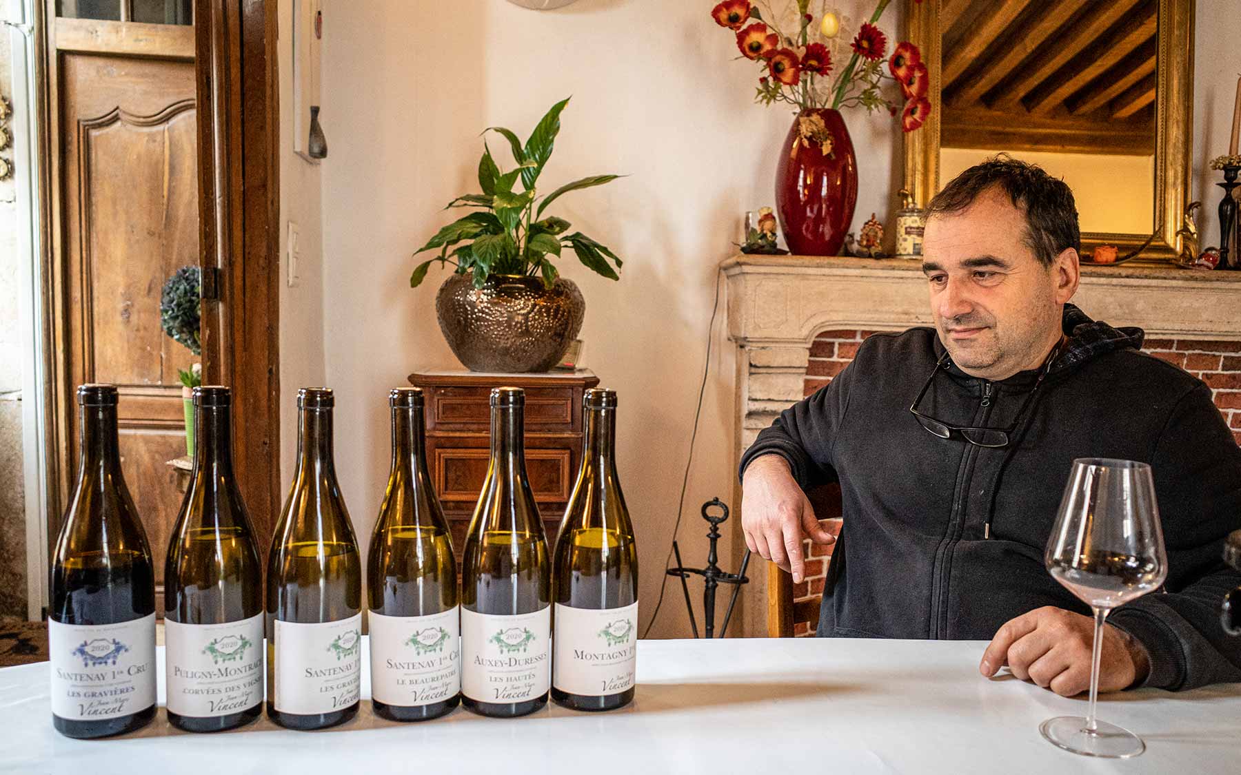 Weinverkostung auf dem Weingut Jean-Marc Vincent