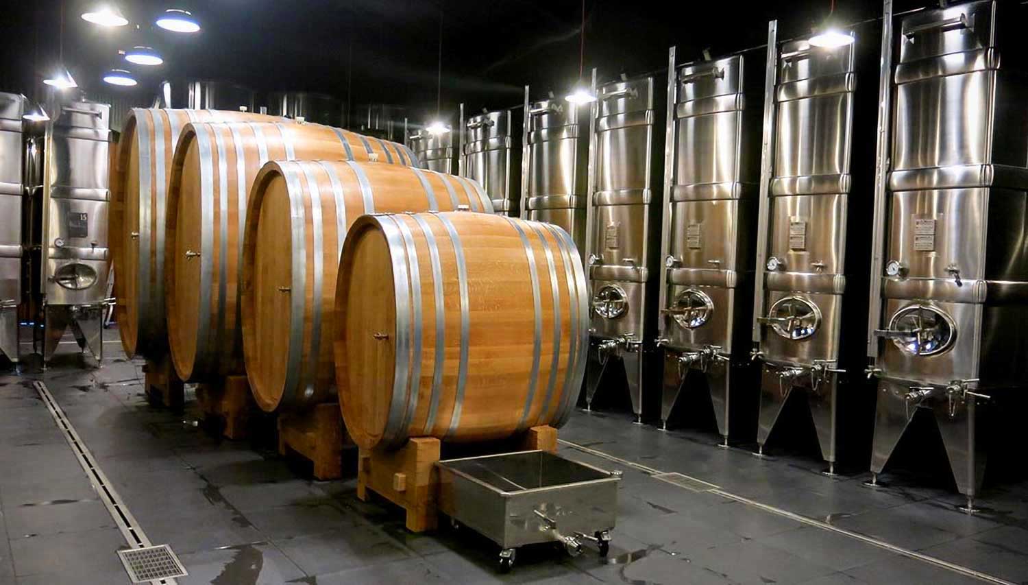 Weinkeller Domaine Pelle, Weinfässer