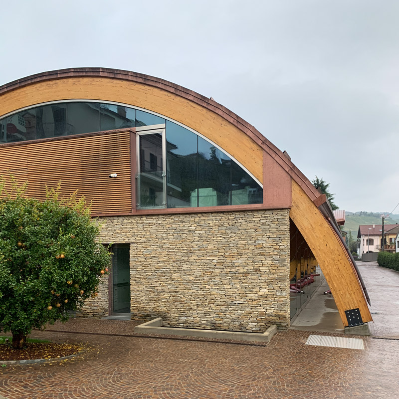 Hovedbygningen i Giacosa Hovedbygningen i Giacosa