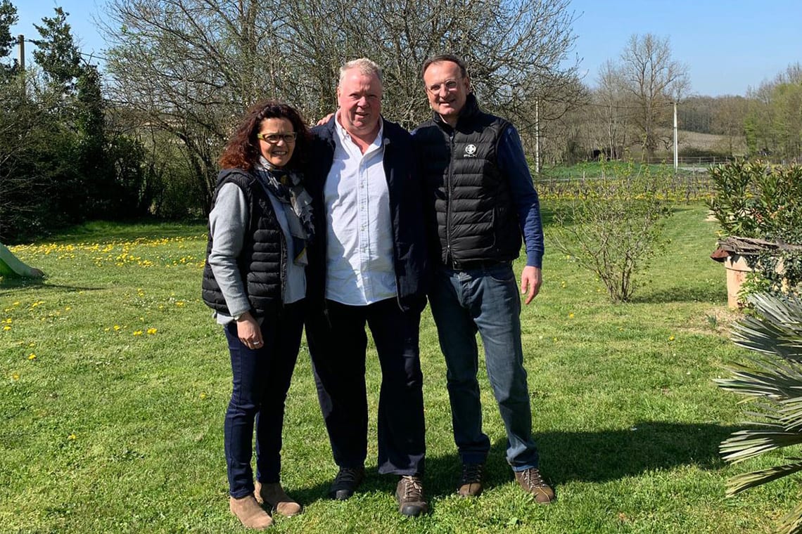 Heiner zu Besuch bei Clos Louis