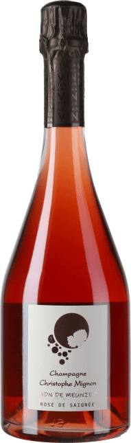 Christophe Mignon Champagne ADN de Meunier Rosé de Saignée Extra Brut Flaschengärung