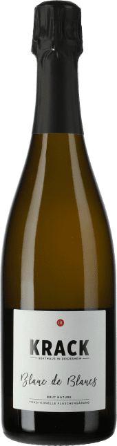 Krack Sekthaus Weißburgunder Blanc de Blancs Brut Nature Flaschengärung 2020